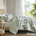 thumbnail image 2 of Regency Heights Twin/Twin XL Comforter Sets, Reversible Seersucker Floral Dorm Bedding Sets, 2 Piece Lightweight Sage Green Botanical Flowers Comforter Bed Set with Pillow Shams, 2 of 11