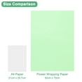 thumbnail image 6 of Uxcell 20-Sheet Wrapping Flower Paper, Floral Wrapping Paper Pearlescent Packing Paper [Light Green], 6 of 7