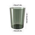 thumbnail image 5 of HBBKVI 3.2 Gallon Transparent Plastic Trash Can, Round Trash Can for Home Office, Green, 5 of 6