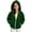 Green, variant on Girls Fleece Hooded Jacket Loose Fit Long Sleeve Coats With Pocket Teen Warm Winter Outerwear Clothes 5-15 Years