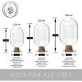 thumbnail image 2 of Decorative Match Holder for Fancy Matches Included - Matches in a Jar - Glass Match Cloche - Mothers Day Gifts for Her - Small 125ml - White Matches, 2 of 9