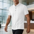 thumbnail image 6 of TKKCS Mens Jacquard Knit Polo Shirt- Regular Fit Breathable Business Casual Short Sleeve Moisture-Wicking Collared Shirts White Size XL, 6 of 7