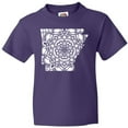 thumbnail image 3 of Inktastic Arkansas Silhouette Mandala Youth T-Shirt, 3 of 5