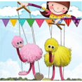 thumbnail image 2 of Ostrich Puppets Hand Marionette Puppet red, 2 of 2