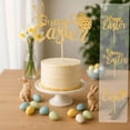 thumbnail image 1 of JASKFLY Easter Party Alphabet Egg Gold Scallion Paper Cake Plugin Party Decoration Flag Colorful Party Flag for Easter Cake Decorations(Easter Party Flag), 1 of 9