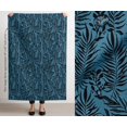 thumbnail image 3 of Soimoi Waterproof Outdoor Fabric by 10 Yard | Leaves Print on Blue | 56" Wide | UV Resistant & Durable Taffeta Material for Cushions, Covers, Curtains, awning & DIY Projects, 3 of 7