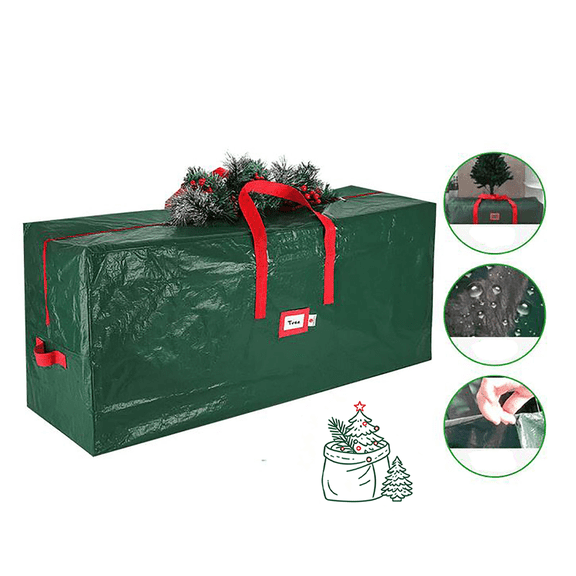 Water‑Resistant Dust‑Proof Christmas Storage Bag for Artificial Tree, 48.03 x 13.39 x 20.08 Inch Christmas Storage Bag, Xmas Decor Storage, Farmhouse Christmas Decor & New Year Home Decor