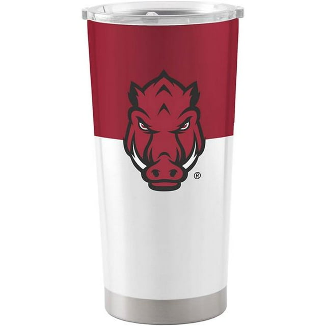 Logo Chaise 108-S20T-11 20 oz NCAA Arkansas Razorbacks Bloc de Couleur Gobelet Inoxydable