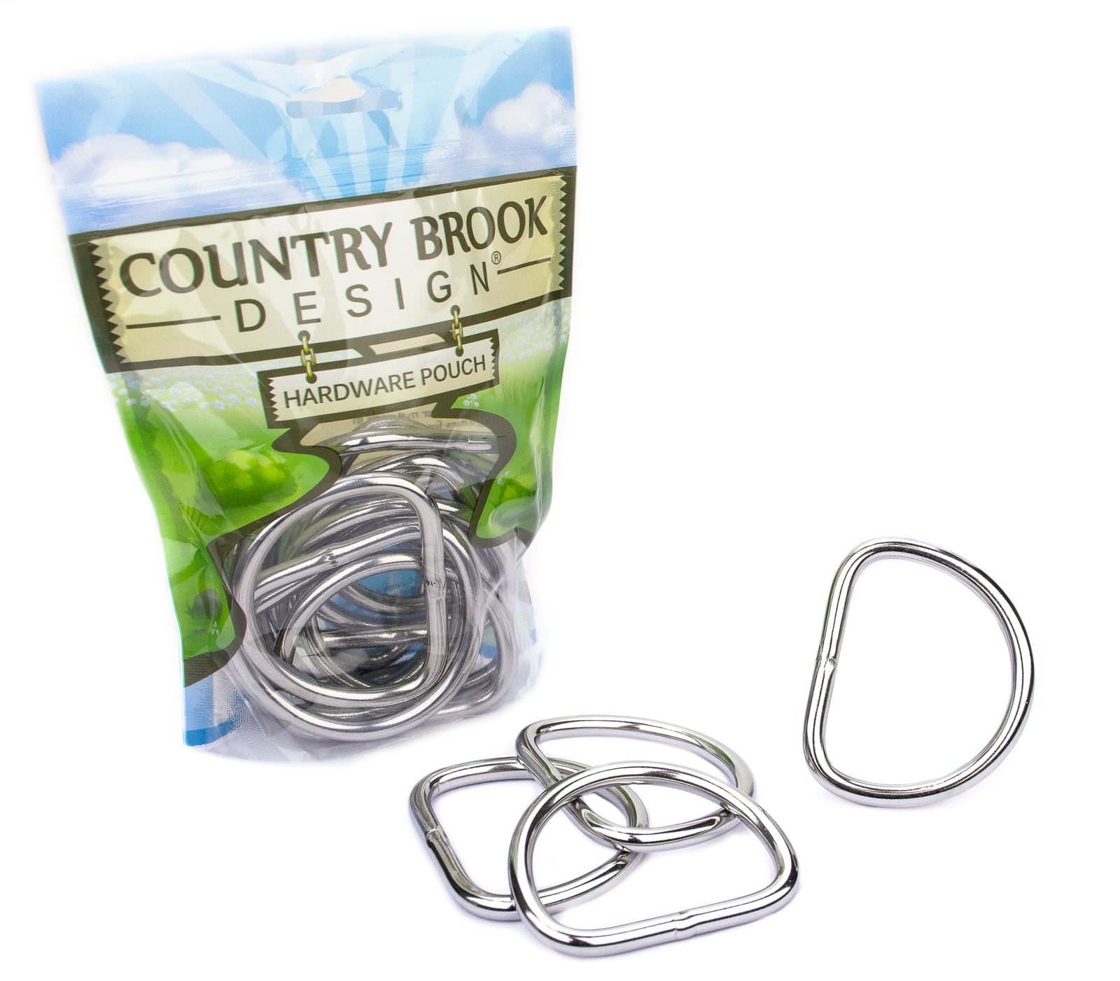 10 Country Brook Design® 2 inch Stainless Steel Welded DRings