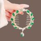 thumbnail image 1 of Horquilla con borlas y flores de perlas para el pelo, pinza para el pelo con forma de disco en la parte posterior, accesorio para el pelo de alta calidad para mujer, 1 of 6