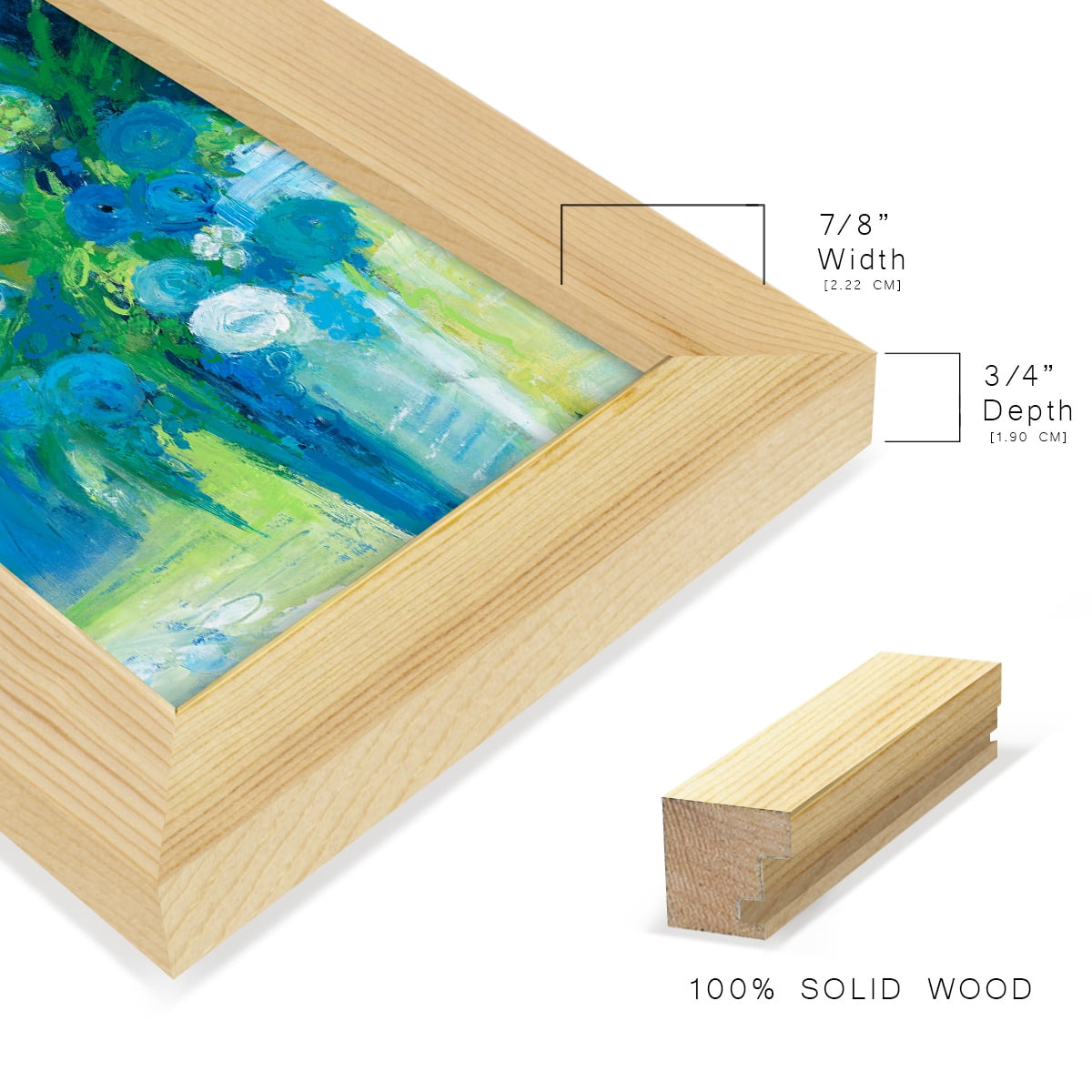 Literal Imaginings -Framed Print w/glass-Natural Wood