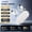 White, variant on Wireless Bone Conduction Headphones with Microphone, 72H Playback, LED Display & Charging Case, Open-Ear Design