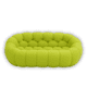 thumbnail image 2 of Sillón Sofa Bubble Airjol YY-89 Verde | Sofá Moderno y Cómodo para Sala, Recámara, Lounge o Sala de TV, 2 of 5