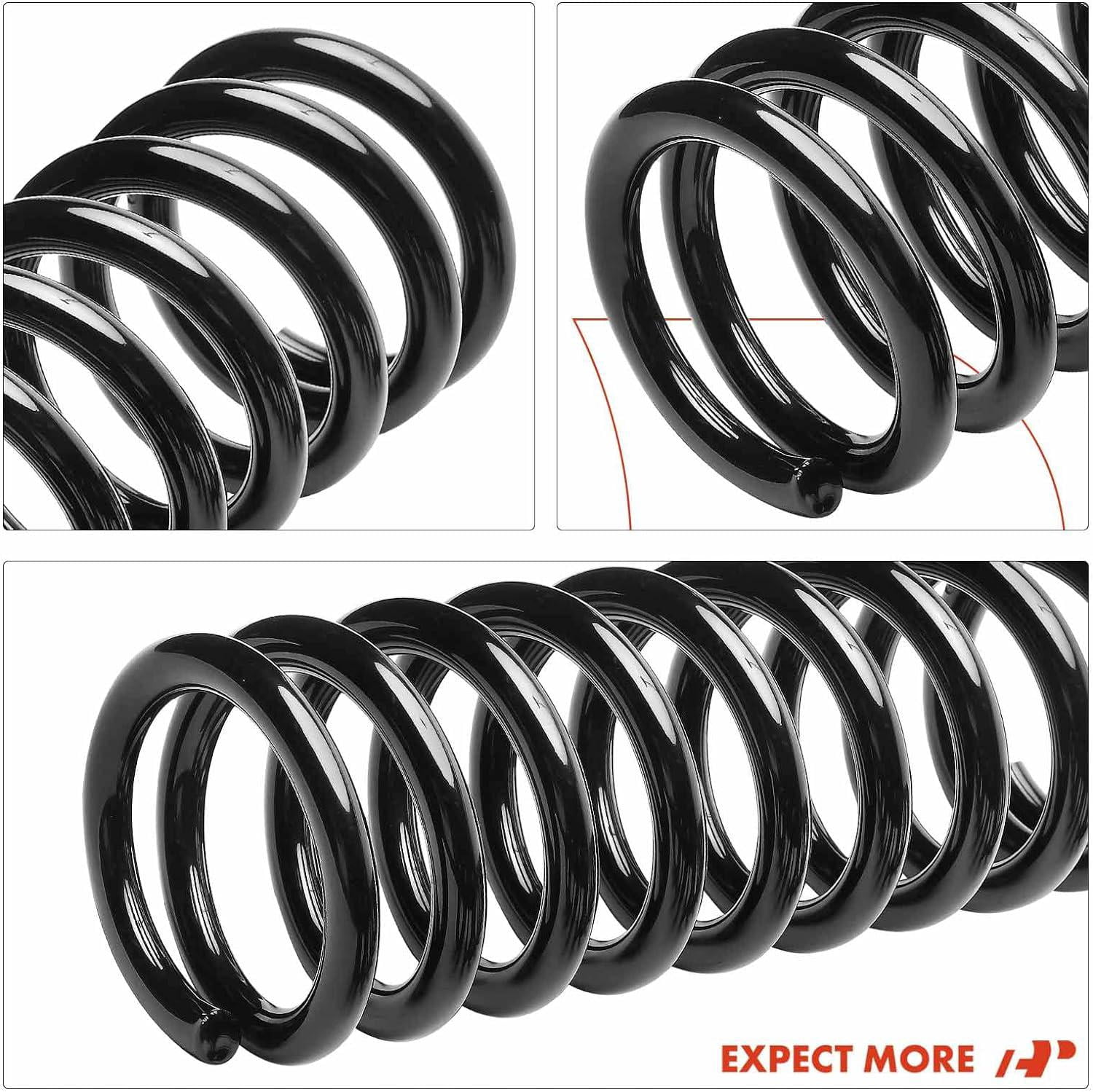 A-Premium 2Pcs Rear Suspension Coil Spring Set Compatible with Chevrolet Impala 1959-1964, Biscayne 1959-1964, Bel Air 1959-1964, Driver and Passenger Side