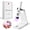A-White, variant on MelodySusie Mini Handheld UV Light for Gel Nails with Stand, P-ART01R Portable Cordless UV Nail Lamp with LCD Display, Purple