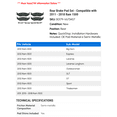 thumbnail image 2 of Rear Brake Pad Set - Compatible with 2011 - 2018 Ram 1500 2012 2013 2014 2015 2016 2017, 2 of 2