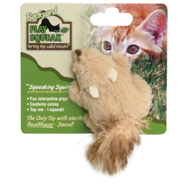 Ourpets Company CT-10500 Play-N-Squeak Arrière-Cour Squirrl