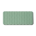 thumbnail image 1 of Moroccan Computer Mouse Pad, North Inspired Oriental Star Pattern with Complex Lines, Rectangle Non-Slip Rubber Mousepad X-Large, 35" x 15" Gaming Size, Sea Green Cream Black, by Ambesonne, 1 of 2