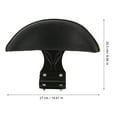 thumbnail image 2 of RUNROTOO Motorcycle Seat Bracket Backrest Cushion Plastic Yellow 1Pcs Support for Lower Back Motorcycle, 2 of 8