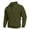 Army Green-06, variant on Men's Quarter-Zip Raglan Sleeve Sweatshirt, Solid Color Mock Neck Casual Fall Pullover Top