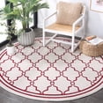 thumbnail image 3 of Safavieh Amherst Wesley Geometric Area Rug, Ivory/Red, 7' x 7' Round, 3 of 12