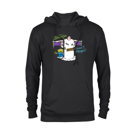 PIXAR Toy Story ‘Tis The Season For Winter Magic Holiday - Pullover Hoodie for Adults - Customized-Black