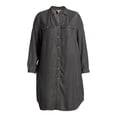 thumbnail image 6 of terra & sky long sleeve shirtdress, 6 of 6