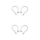 thumbnail image 1 of Matsuzay 1 par de ganchos para la oreja de silicona portátiles para , gancho para la oreja antipérdida, ganchos de ajuste seguro, soportes Blanco 2Conjunto, 1 of 6