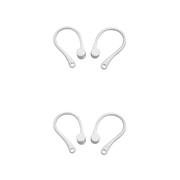 Matsuzay 1 par de ganchos para la oreja de silicona portátiles para , gancho para la oreja antipérdida, ganchos de ajuste seguro, soportes Blanco 2Conjunto