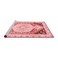 thumbnail image 2 of Ahgly Company Machine Washable Indoor Rectangle Abstract Red Modern Area Rugs, 4' x 6', 2 of 4