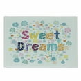 thumbnail image 1 of Saying Cutting Board, Colorful Letters with Little Flowers on a Blossoming Background Slumber Party, Decorative Tempered Glass Cutting and Serving Board, Small Size, Multicolor, by Ambesonne, 1 of 1