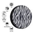 thumbnail image 5 of Rv Spare Tire Cover 14 inch - zebra print black white print Tire Covers for Trailers, Adjustable Camper Spare Tire Cover, 5 of 7
