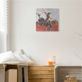 thumbnail image 2 of Rustic Western Cowboy Wild Horse Lasso Animals & Insects Gallery-Wrapped Canvas Print Wall Art, 17x17, 2 of 6