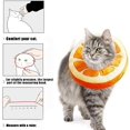 thumbnail image 5 of Colliers pour Chats Chiens Collier de Protection Confortable Ajustable Collier Postopératoire Récupération Protection Anti-Morsure (Orange, m), 5 of 5