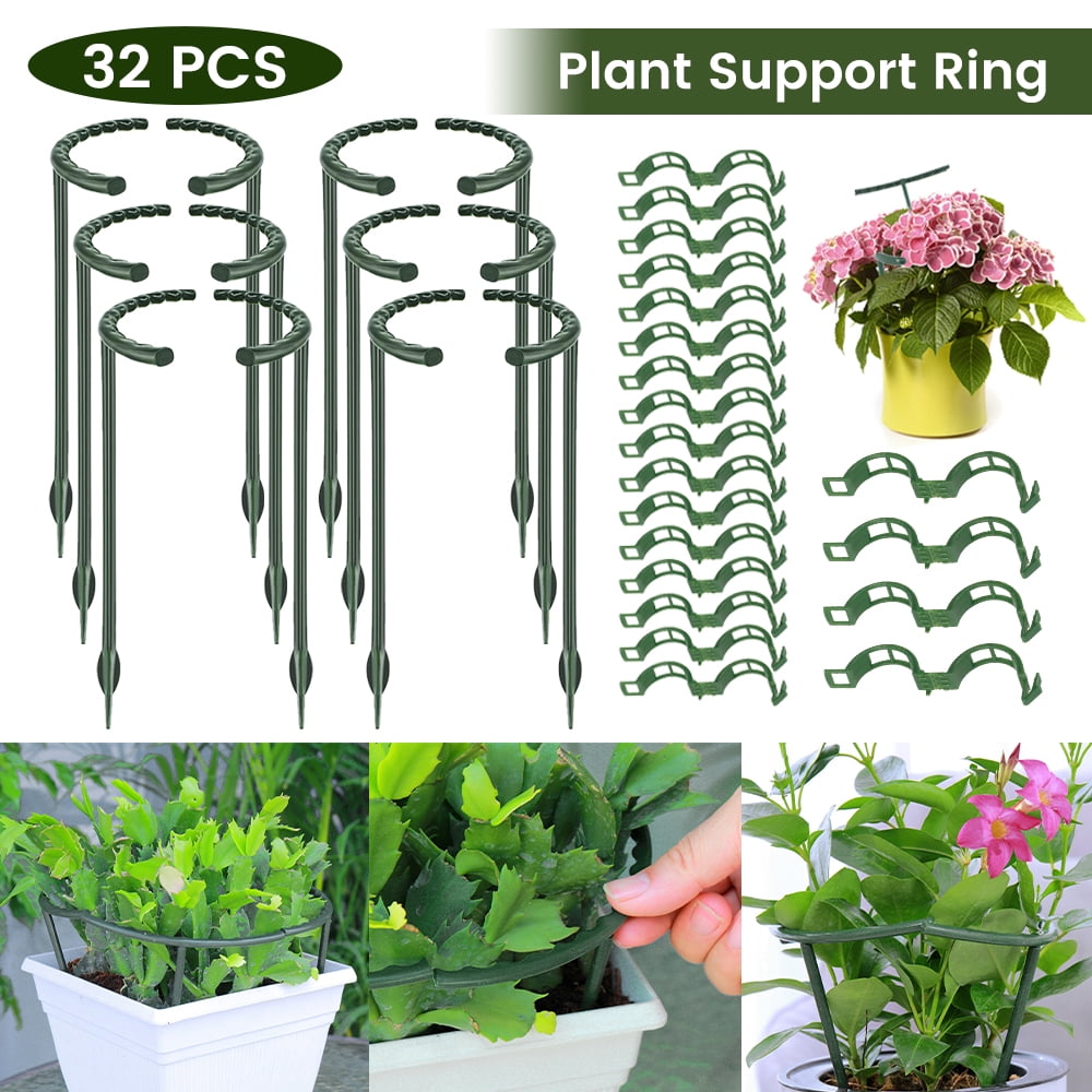 Plant Support Stake Half Round Plant Support Ring Garden Flower Support