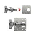 thumbnail image 3 of 1/5PC Cabinet Hinge Repair Plate, Stainless Steel Repair Piece Fixing Closet Pad with 30 Screws, 8*8cm Durable Stainless Steel Hinge Pads for Home Office, Portable Door Hinge Repair Brackets Kit, 3 of 6