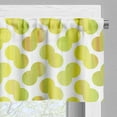 thumbnail image 3 of Ambesonne Green and White Valance Pack of 2, Watercolor Dots, 54"X12", Pale Green and White, 3 of 5