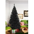 thumbnail image 2 of Perfect Holiday 6ft Purple Canadian Pine Christmas Tree, 855 pvc branch tips with Metal Stand, Black Halloween, 2 of 10