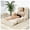 White, variant on Sanae Foldable Sofa Bed, Multifunctional Lazy Chair, Japanese Floor Futon Cushion, Portable Recliner for Living Room & Bedroom, Apricot