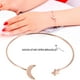 thumbnail image 2 of Brazalete de Pulsera Bling Bling chapado en Cobre con decoración de estrella lunar Oro rosa, 2 of 8