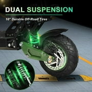 Electric Scooters Adults 1200w Motor up to 35MPH 45Miles Long Range , 10 Off Road Tires Commuting Escooter with Seat