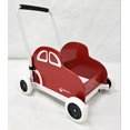 thumbnail image 4 of Englacha Voiture Musicale pour Tout-Petit, Voiture Pousse-Pousse pour Bébé avec Fonction Musicale Intégrée et Roues à Réduction de Vitesse, Rouge/blanc, 4 of 5