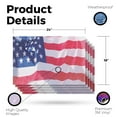 thumbnail image 2 of American Flag Vinyl Decal 5 Pack of 18 Inch x 24 Inch Weatherproof Heavy-Duty Adhesive Backing | Patriotic Symbol, Durable and Fade-Resistant, Outdoor Use | Made in USA, 2 of 6