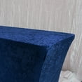 thumbnail image 4 of Your Chair Covers - Stretch Spandex 6 Ft Open Back Rectangular Table Cover Navy Blue for Wedding, Party, Birthday, Patio, etc., 4 of 5