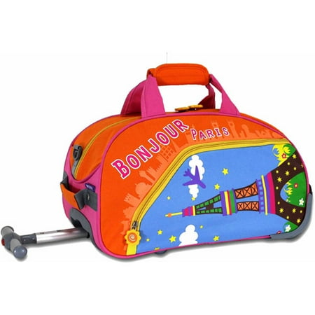 J World Paris Kids&#39; 17&quot; Rolling Duffel Bag - www.speedy25.com