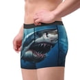 thumbnail image 2 of Balery 3D Realistic Shark Calzoncillos bóxer para hombre, ropa interior de algodón suave y transpirable con cinturilla de nailon-Medium, 2 of 5