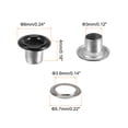 thumbnail image 2 of Uxcell 300set Grommets Kit Metal Eyelets 3mm 1/8" Hole Tiny Grommet for Shoes Clothes Belt Bag DIY Project, Black, 2 of 6