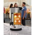 thumbnail image 2 of Coffee Urn 110 Cup, Dual Layers Stainless Steel Commercial Coffee Maker 16L/4.2 Gal Large Coffee Dispenser, Fast Brewing Electric Hot Water Dispenser With Keep-Warm Mode For Events Catering, 2 of 5