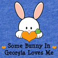 thumbnail image 2 of CafePress - Georgiasomebunnylovesme - Cute Infant Baby Football Bodysuit, 2 of 3