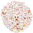 thumbnail image 2 of 35pcs-50pcs Cute Bunny Stationery Stickers Adorable Animal Decals PVC Rabbit Stickers for Luggage Suitcase Laptop, 2 of 9